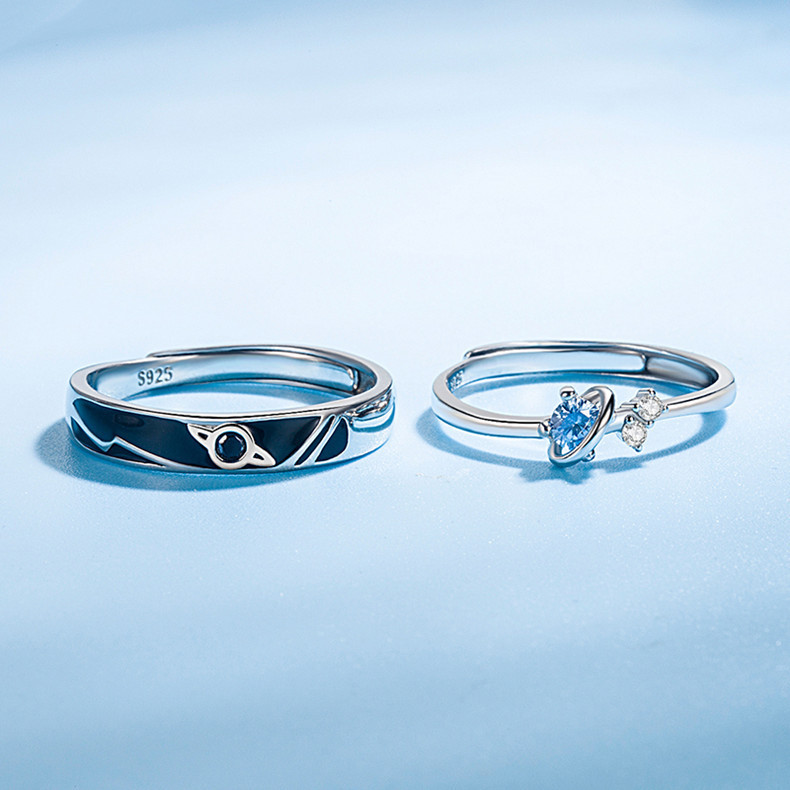 Dream Planet Couple Rings Fashion Personality Rings Men and Women Rings - Image 4
