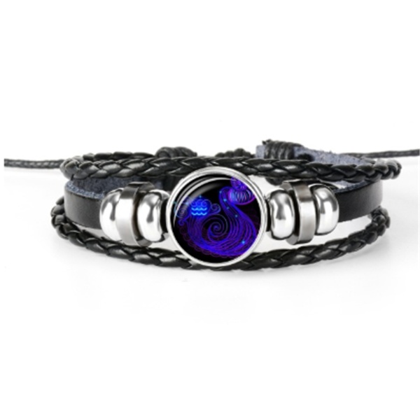 Zodiac Constellation Bracelet Braided Design Bracelet For Men Women Kids - Image 8