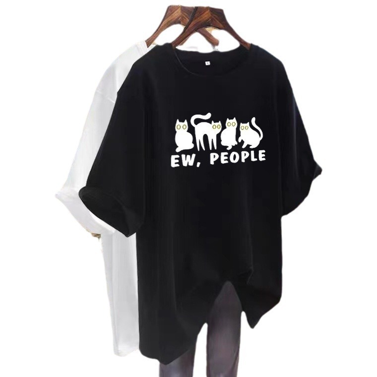 Summer Loose Common Style Casual T-shirt Half-sleeve Plus Size Top - Image 5