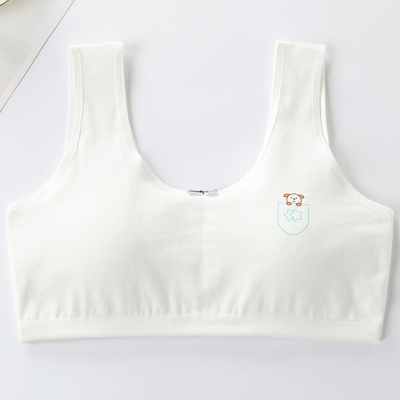Primary Student Vest Female Junior High Girl High School Underwear Pure Cotton Bra - Image 2