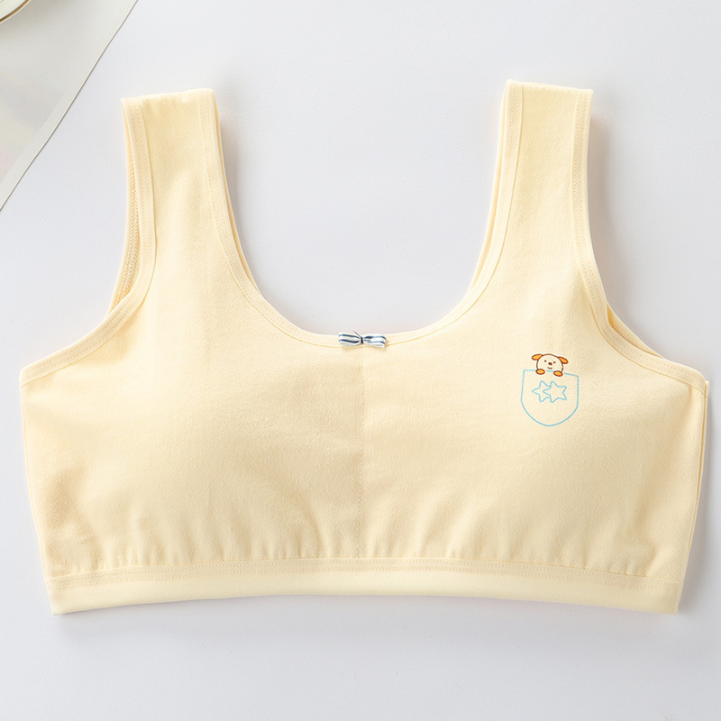 Primary Student Vest Female Junior High Girl High School Underwear Pure Cotton Bra - Image 3